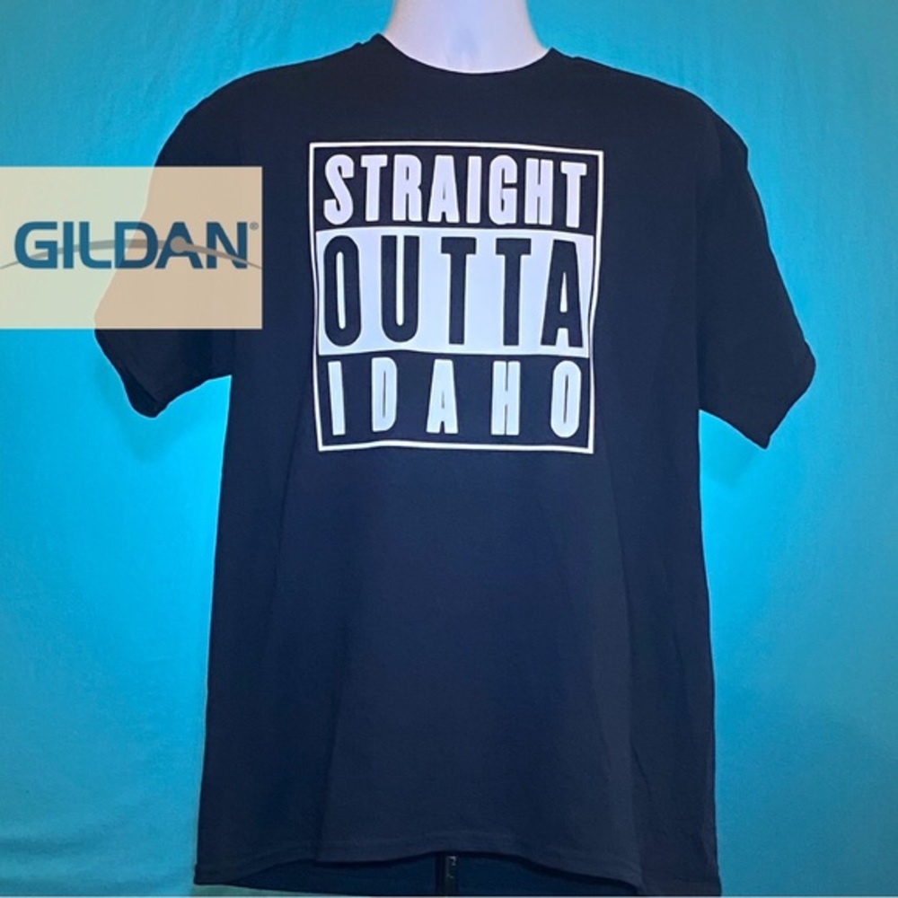 NEW Idaho TSHIRT Straight Outta Idaho Tee Black